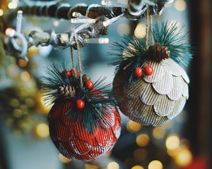 Preview wallpaper christmas decorations, new year, christmas, decoration, glare