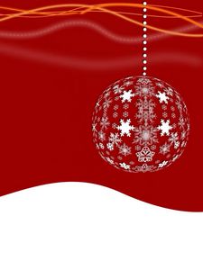 Preview wallpaper christmas decorations, snowflakes, christmas trees, drifts