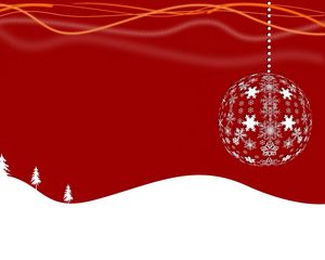 Preview wallpaper christmas decorations, snowflakes, christmas trees, drifts