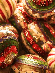 Preview wallpaper christmas ornament, new year, christmas, balls, toys