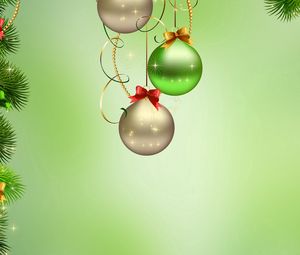 Preview wallpaper christmas ornament, new year, christmas, balls