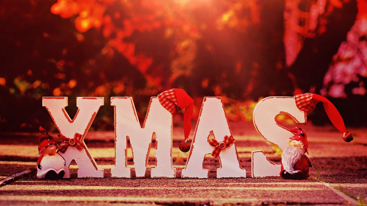 Wallpaper christmas, ornaments, snowman, santa claus