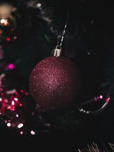 Preview wallpaper christmas toy, ball, christmas, new year, shine