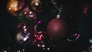 Preview wallpaper christmas toy, ball, christmas, new year, shine