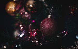 Preview wallpaper christmas toy, ball, christmas, new year, shine