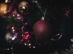 Preview wallpaper christmas toy, ball, christmas, new year, shine