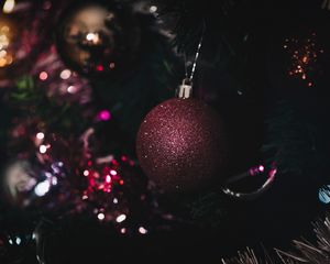 Preview wallpaper christmas toy, ball, christmas, new year, shine