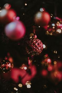 Preview wallpaper christmas toy, ball, glitter, glare, bokeh, christmas, new year