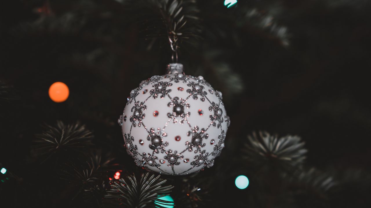 Wallpaper christmas toy, christmas, new year, ball, tree, decoration