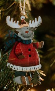 Preview wallpaper christmas toy, deer, decoration, new year, christmas