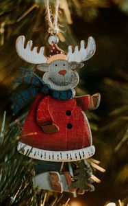 Preview wallpaper christmas toy, deer, decoration, new year, christmas