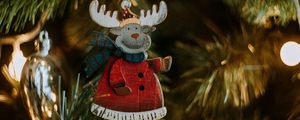 Preview wallpaper christmas toy, deer, decoration, new year, christmas