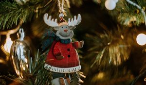 Preview wallpaper christmas toy, deer, decoration, new year, christmas