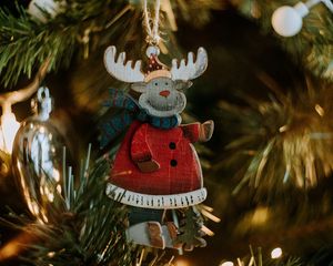 Preview wallpaper christmas toy, deer, decoration, new year, christmas