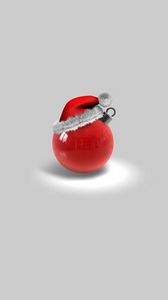Preview wallpaper christmas toys, ball, hat, red, attributes, holiday, christmas
