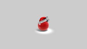 Preview wallpaper christmas toys, ball, hat, red, attributes, holiday, christmas