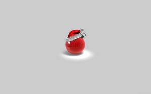 Preview wallpaper christmas toys, ball, hat, red, attributes, holiday, christmas