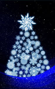 Preview wallpaper christmas tree, art, new year