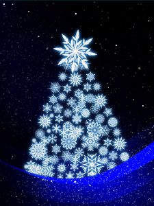 Preview wallpaper christmas tree, art, new year