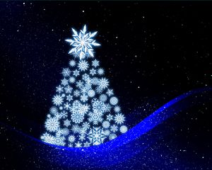 Preview wallpaper christmas tree, art, new year
