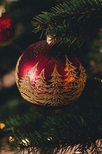 Preview wallpaper christmas tree, ball, decoration, new year, christmas