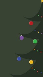 Preview wallpaper christmas tree, balls, new year