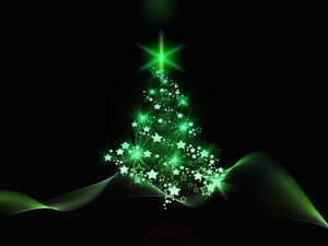 Preview wallpaper christmas tree, christmas, new year, art