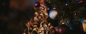 Preview wallpaper christmas tree, christmas toys, christmas, new year, decoration