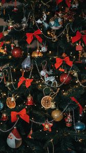 Preview wallpaper christmas tree, decoration, christmas, new year, holiday