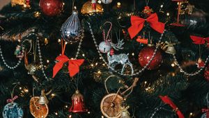 Preview wallpaper christmas tree, decoration, christmas, new year, holiday