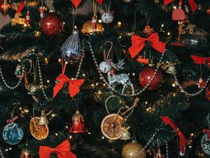 Preview wallpaper christmas tree, decoration, christmas, new year, holiday