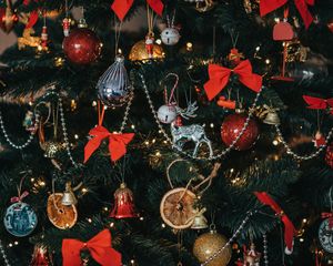 Preview wallpaper christmas tree, decoration, christmas, new year, holiday