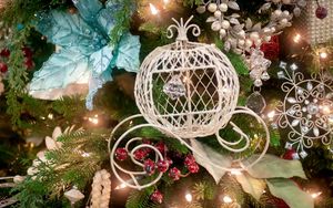 Preview wallpaper christmas tree, decorations, balloons, toys, garland, new year