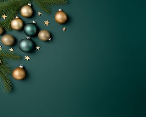 Preview wallpaper christmas tree decorations, balls, branches, green, new year, christmas