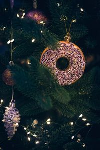 Preview wallpaper christmas tree, decorations, garland, new year, christmas