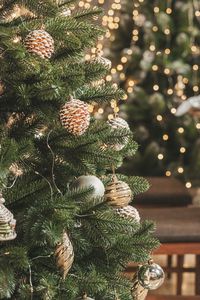 Preview wallpaper christmas tree, decorations, garlands, christmas, new year, holidays