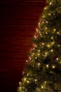 Preview wallpaper christmas tree, garlands, christmas, new year, holidays