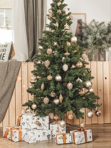 Preview wallpaper christmas tree, gifts, boxes, decorations, new year, christmas