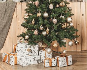 Preview wallpaper christmas tree, gifts, boxes, decorations, new year, christmas