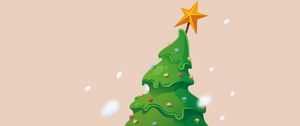 Preview wallpaper christmas tree, new year, christmas, vector