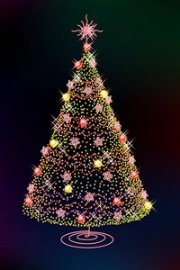 Preview wallpaper christmas tree, new year, colorful