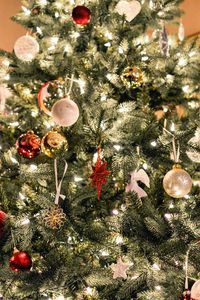 Preview wallpaper christmas tree, ornaments, garlands