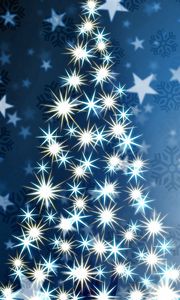 Preview wallpaper christmas tree, star, pattern, background