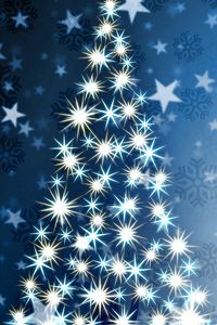 Preview wallpaper christmas tree, star, pattern, background