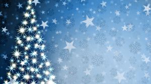 Preview wallpaper christmas tree, star, pattern, background