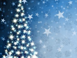 Preview wallpaper christmas tree, star, pattern, background