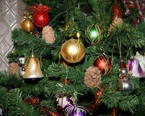 Preview wallpaper christmas tree, toys, holiday, new year