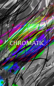 Preview wallpaper chromatic, words, inscription, lines