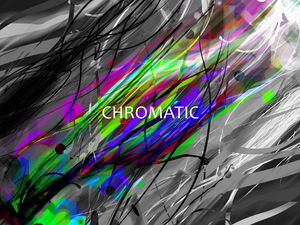 Preview wallpaper chromatic, words, inscription, lines