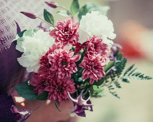 Preview wallpaper chrysanthemums, flowers, bouquet, petals